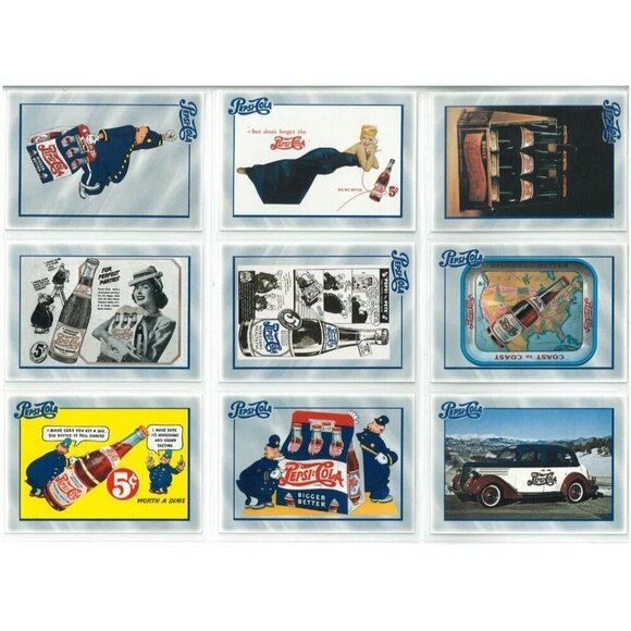 PEPSI-COLA SERIES 1 (Dart 1994) COMPLETE 100-CARD TRADING CARD SET - Picture 3 of 13